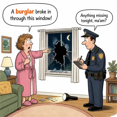 burglar karikatür