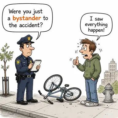 bystander karikatür