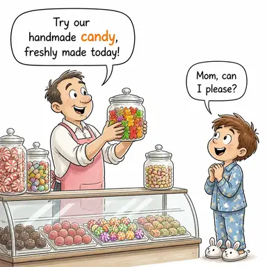 candy karikatür