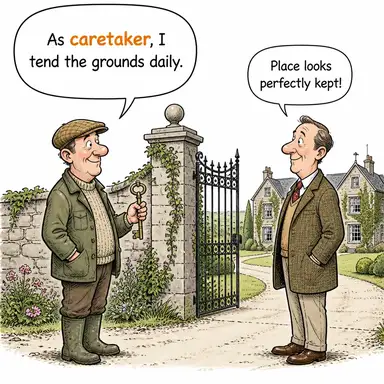 caretaker karikatür