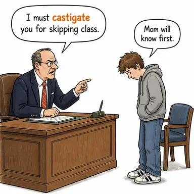 castigate karikatür