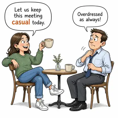 casual karikatür