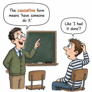 causative karikatür
