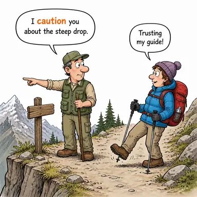 caution karikatür