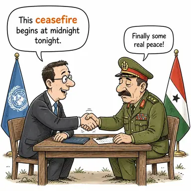 ceasefire karikatür