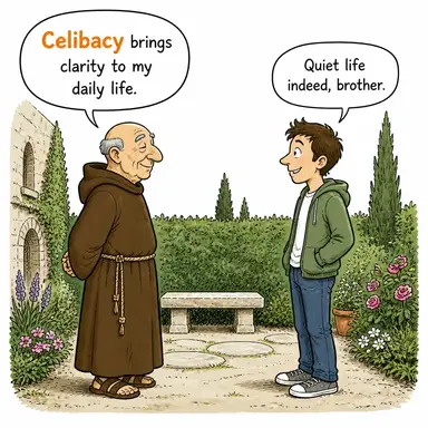celibacy karikatür