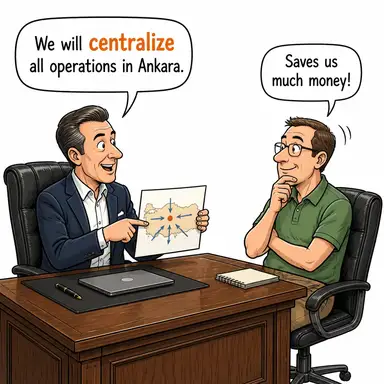 centralize karikatür