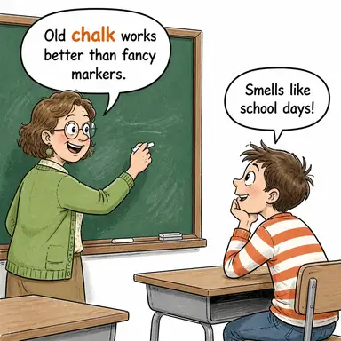 chalk karikatür