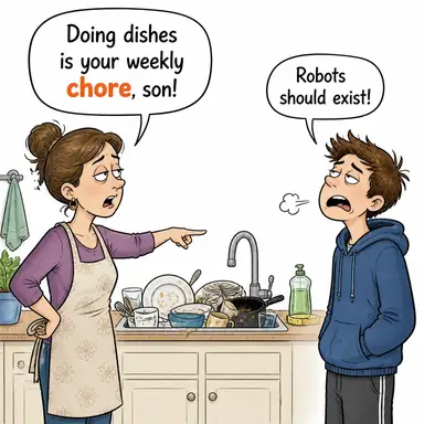 chore karikatür