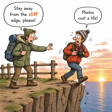 cliff karikatür