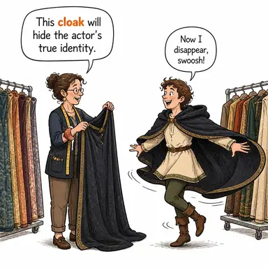 cloak karikatür