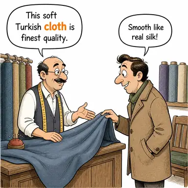 cloth karikatür
