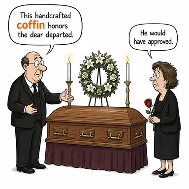 coffin karikatür