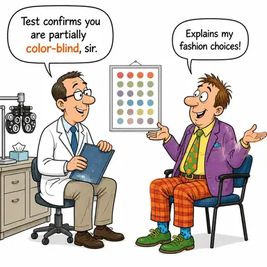color-blind karikatür