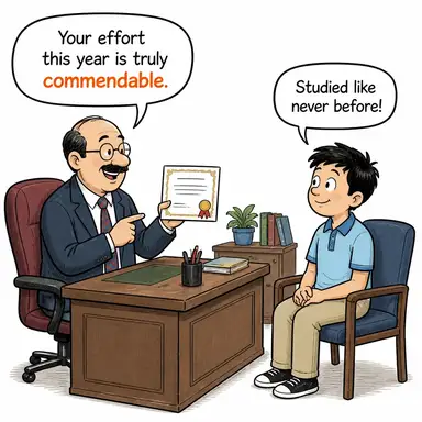 commendable karikatür