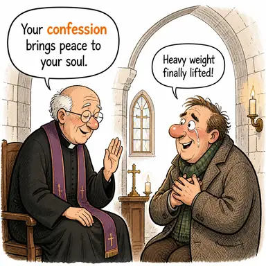 confession karikatür