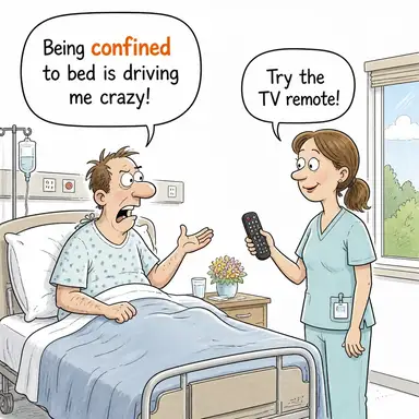 confined karikatür