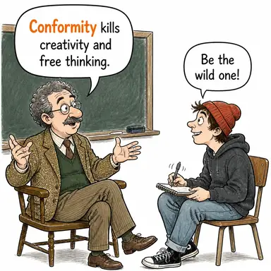 conformity karikatür