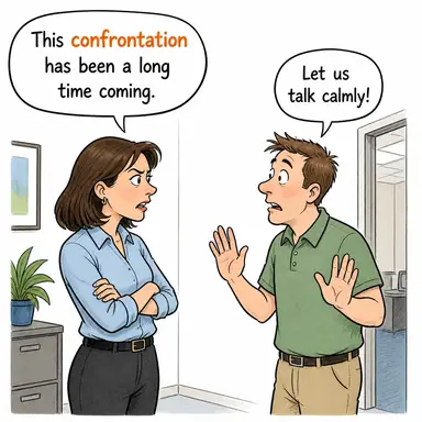 confrontation karikatür