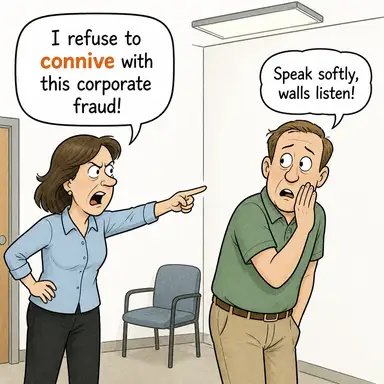 connive karikatür