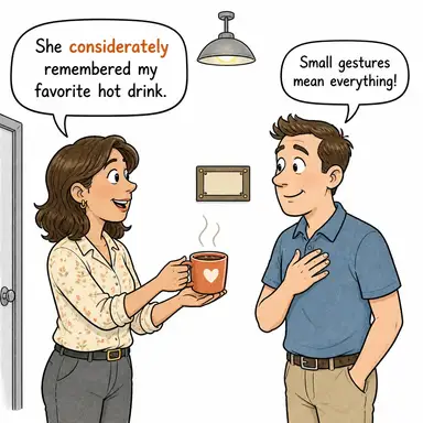 considerately karikatür
