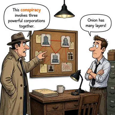 conspiracy karikatür