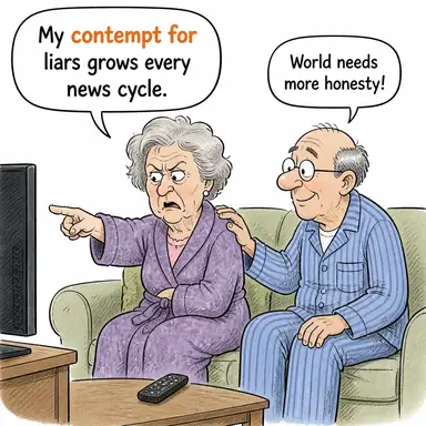 contempt for karikatür