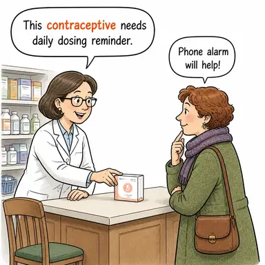 contraceptive karikatür