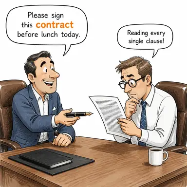contract karikatür