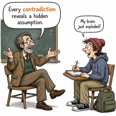 contradiction karikatür