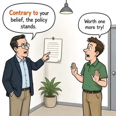 contrary to karikatür