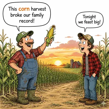corn karikatür