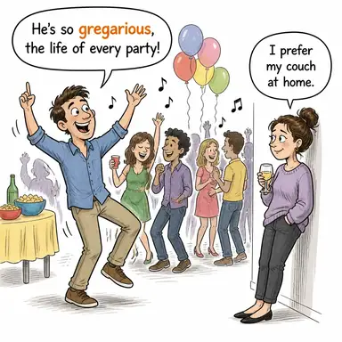 gregarious karikatür