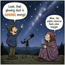 Cosmic kelimesini anlatan karikatür